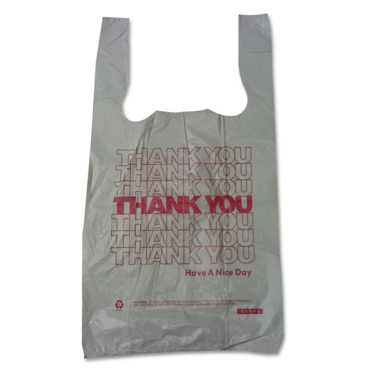Thank You High-Density Shopping Bags, 10 Thank You High-Density Shopping Bags, 10