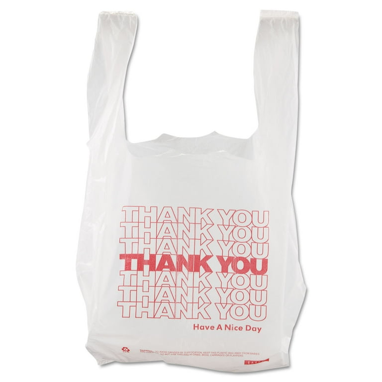 Thank You High-Density Shopping Bags, 8 Thank You High-Density Shopping Bags, 8