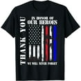 thumbnail image 1 of Thank You Honor Our Heroes Never Forget Memorial Day Flag T-Shirt, 1 of 4