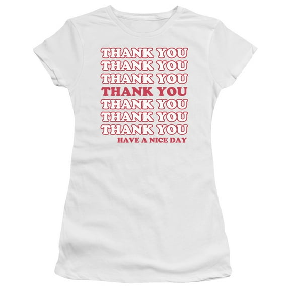 - Thank You - Juniors Teen Girls Cap Sleeve Shirt - XX-Large