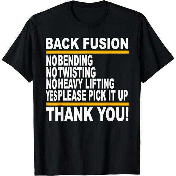 Thank You Lumbar Back Fusion Scoliosis Surgery Recovery Gift T-Shirt