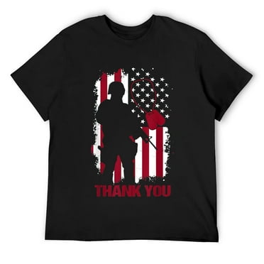 Thank You Memorial Day Veteran military design American flag T-Shirt
