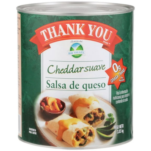 Thank You Mild Cheddar Cheese Sauce, 7 Pound, 6 Cans Per Case