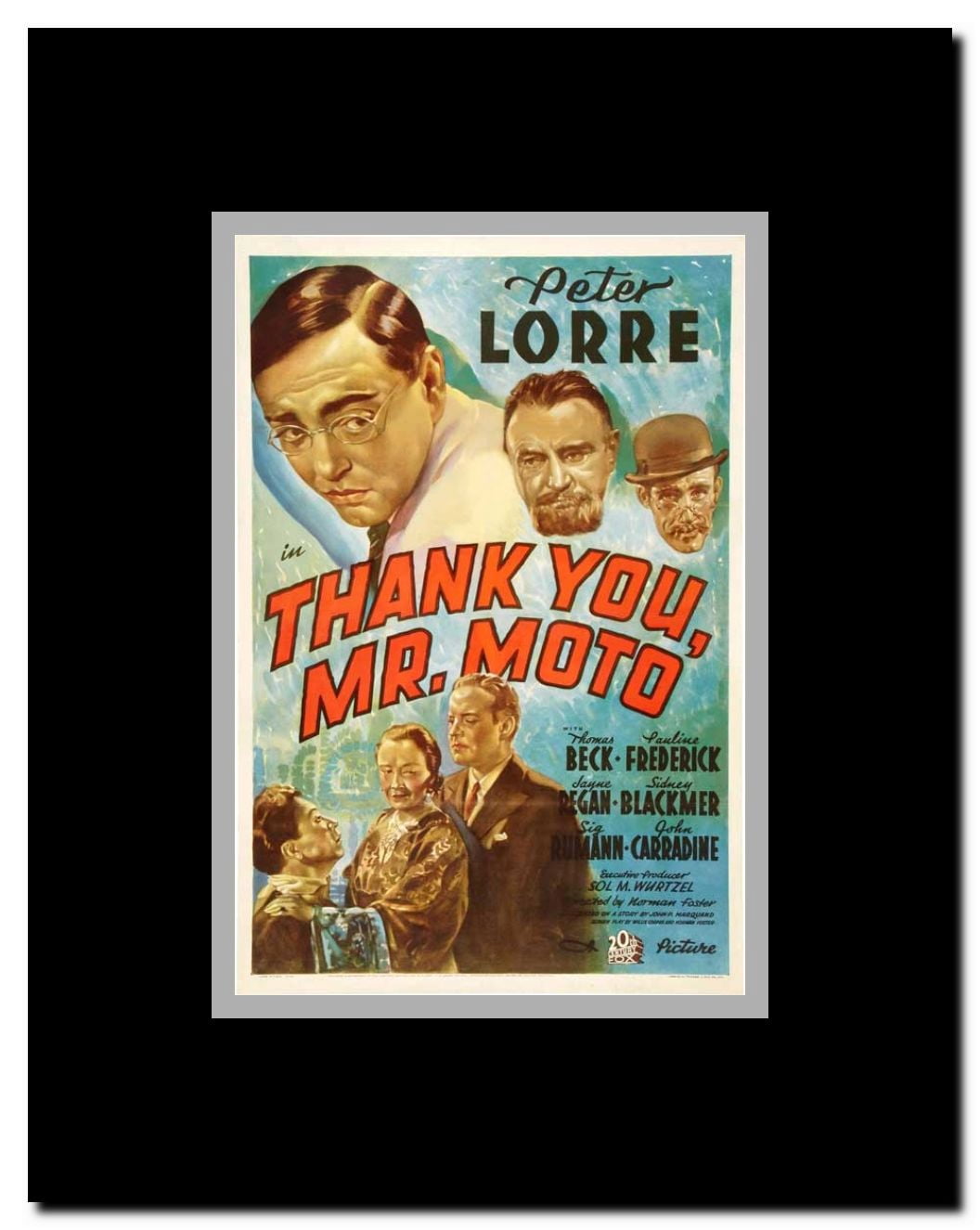 Thank You Mr. Moto Framed Movie Poster
