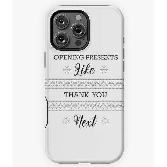 Thank You Next Christmas Slogan Phone Case for iPhone 16 15 14 13 12 11 Pro Max
