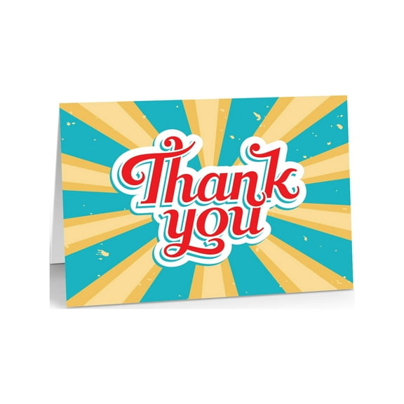 Thank You Note Card - 10 Cards and Envelopes - B14349