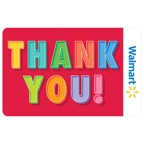 Thank You Note Walmart Gift Card - image 1 of 2