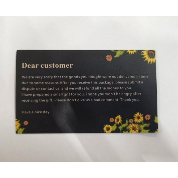 Thank You Notes, Dark Base with Colorful Floral Accents, with Smooth Writable Surfaces, for Small Business Post-Transaction Thanks, delayed Order Apologies and Customer Loyalty