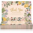 thumbnail image 1 of Thank You for Your Order Cards, 50-Pack, 4 x 6-Inch Postcard Size Small Business Thank You for Your Purchase Cards, Sun-Kissed Garden Lemon & Strawberry, 1 of 7