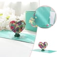 thumbnail image 1 of Thank You Pop Up Card, 3D Heart Flower Greeting Card with Note Card, Mother's Day Birthday Thank You Card for Mom Grandma, 1 of 7