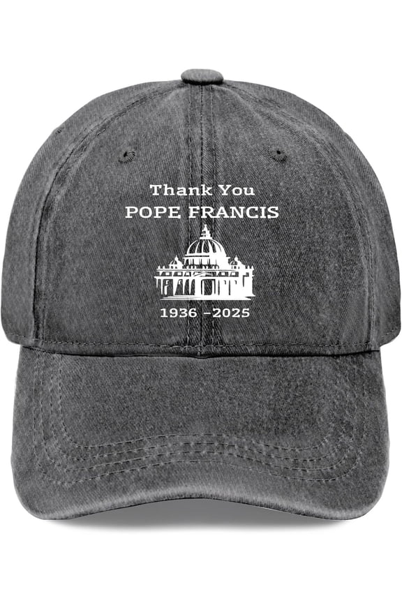 Thank You Pope Francis Hats Vintage Baseball Caps Adjustable Dad Hat Crazy Funny Custom Gifts For Unisex