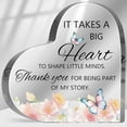 thumbnail image 1 of Thank You Present for Women Men 4 x 4 inches, Acrylic Heart Plaque Thank You for Being Part of My Story, Motivational Office Desk Decor, 1 of 4
