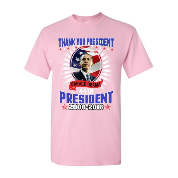 Thank You President Barack Obama 44th President USA Flag DT Adult T-Shirt Tee