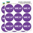 thumbnail image 1 of Thank You Purple Polka Dots 2" Scrapbooking Crafting Stickers, 1 of 2