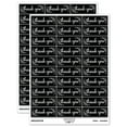 thumbnail image 1 of Thank You Rose Details Sticker Set - Black - Matte Finish - 1.75" Medium, 1 of 7