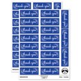 thumbnail image 1 of Thank You Rose Details Sticker Set - Dark Blue - Gloss Finish - 2.00" Large, 1 of 7