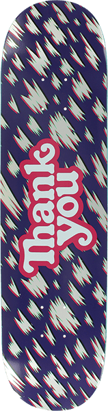 Thank You Skateboards Modern Logo Skateboard Deck 8 Silver Foil - com