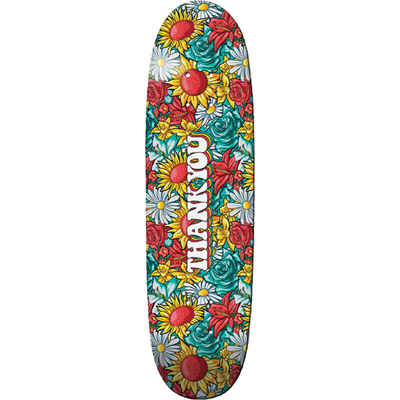 Thank You Skateboards Wildflowers Skateboard Deck 8.75 Football