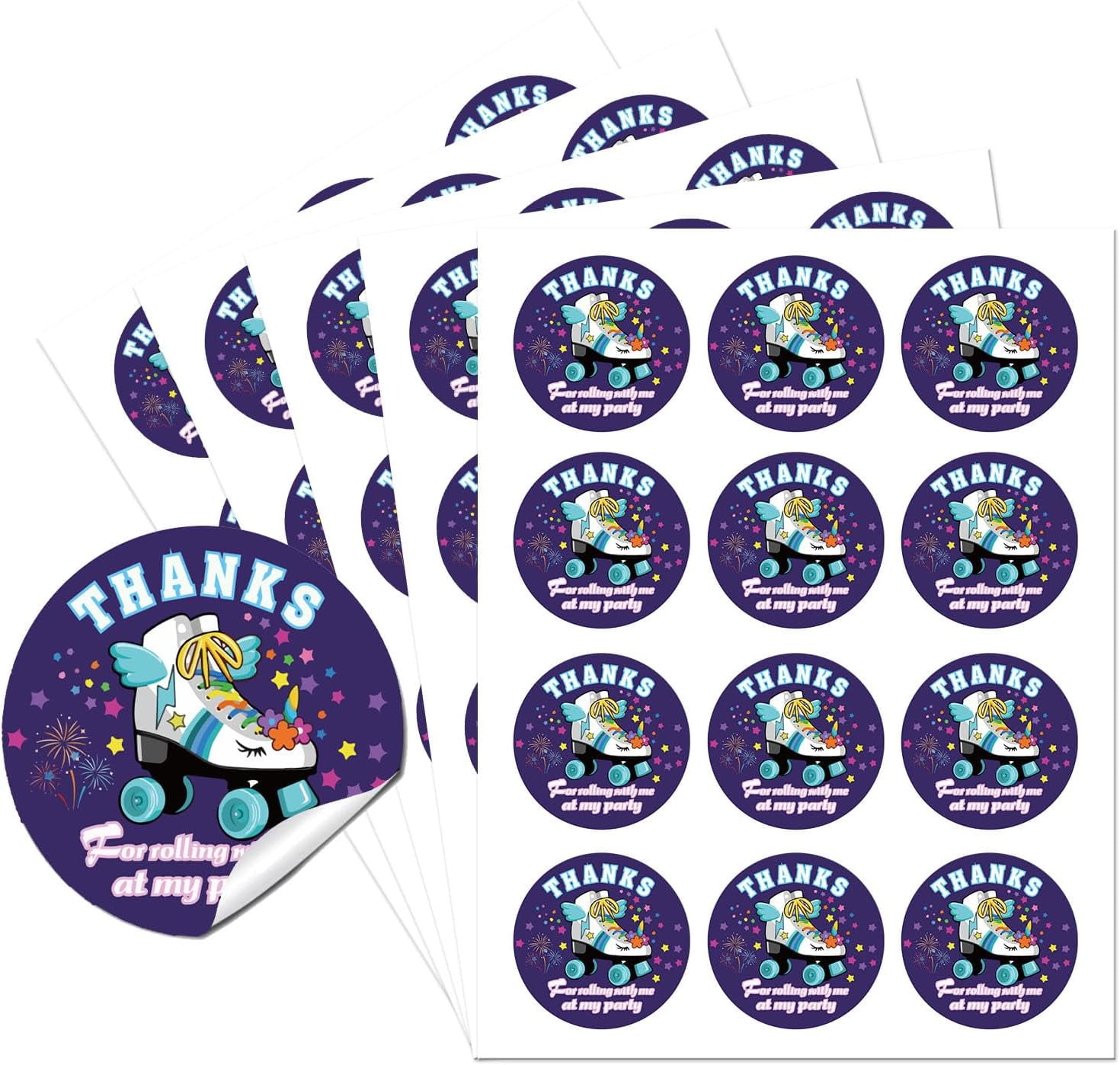 YPBEW Gift Tag Stickers - 60 Pcs, Square & Circle Shapes, For Thank You, Invitations, Crafts 3 thumbnail image