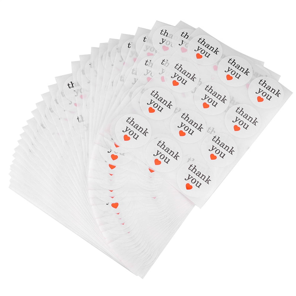 Thank You Stickers For Small Business, Personalized Labels With Custom ...