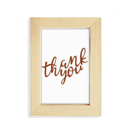Thank You Stylish Quote Handwrite Desktop Display Photo Frame Picture Art Painting 5x7 inch