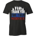 thumbnail image 1 of Thank You T-Shirt | Patriotic American Black Tee Gift, 1 of 5