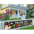 thumbnail image 1 of Thank You Teachers Banners Indoor Outdoor Decorations Teacher Appreciation Week Porch Fence Bulletin Board Wall Hanging Decor, 1 of 4