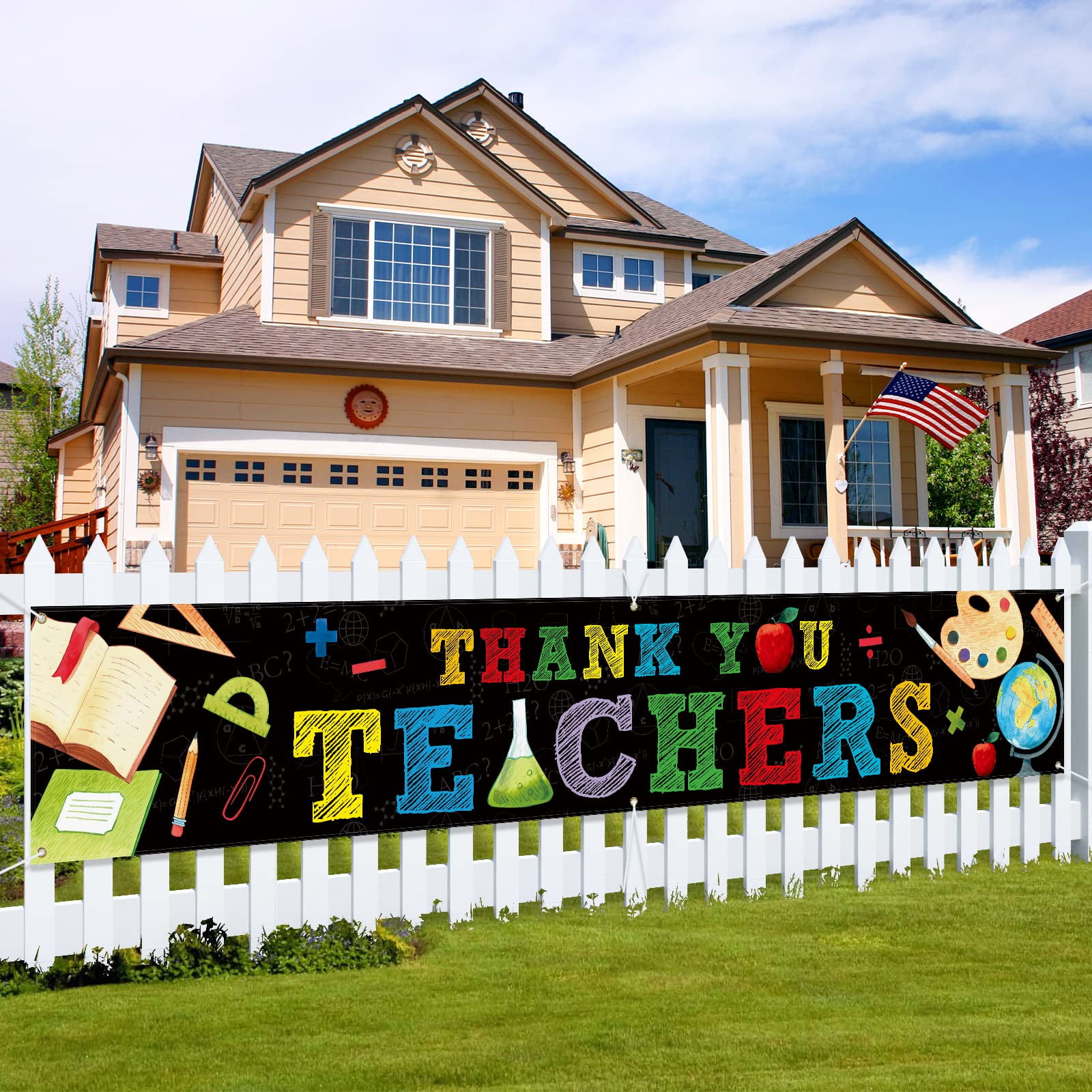 Thank You Teachers Banners Indoor Outdoor rations Teacher Appreciation