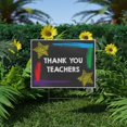 thumbnail image 1 of Thank You Teachers, Yard Sign, Printed 2-Sided -18 x 12,24x18 or 36x24, Metal H-Stake Included, v3, 1 of 6