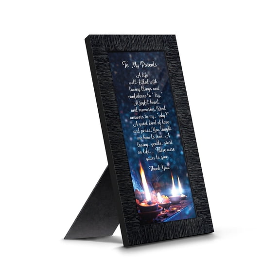 Thank You To My Parents, Appreciation for Parents Framed Poem, 7322CH