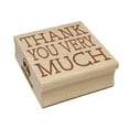 thumbnail image 1 of Thank You Very Much Fun Text Square Rubber Stamp Stamping Scrapbooking Crafting - Large 2.75in, 1 of 7