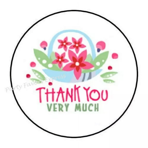 Thank You Very Much Stickers Party Favors Phone Decal Water Bottle ...
