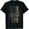 thumbnail image 1 of Thank You Veterans Camouflage American Flag T-Shirt, 1 of 4
