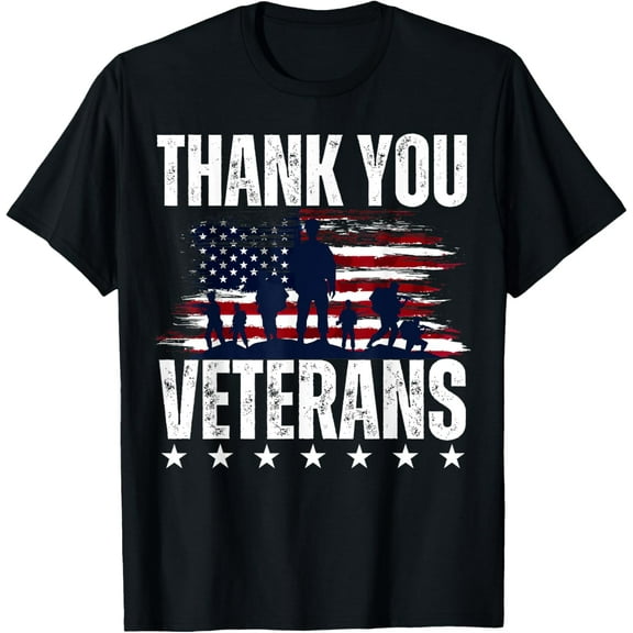 Thank You Veterans Day Memorial Day Partiotic Military Usa T-Shirt