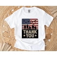 thumbnail image 1 of Thank You Veterans Day T-Shirt with Memorial Military Tribute Graphic, for men & women, up to size 5XL, 1 of 3