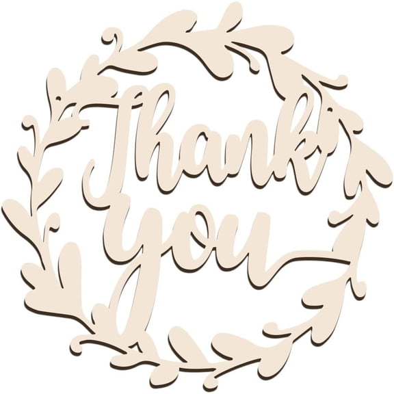 Thank You Wooden Sign Thank You Decorative Sign Wood Letters Sign Party Banner Wall Hanging oto Prop for Bridal Shower Engagement Birthday Party Wedding Decor 11.69x11.8" Mixed ColorDIY