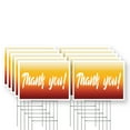 thumbnail image 1 of Thank You Yard Sign 10 Pack of 12 Inch x 16 Inch Double Sided Weatherproof Heavy-Duty Plastic with Stake | Customer Appreciation, Clear Messaging, Professional Display | Made in USA, 1 of 7