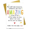 thumbnail image 1 of Thank You For Being You Card - Kind and Thoughtful Greeting for Amazing People - Blank Inside with Envelope - Perfect for Appreciation and Encouragement, 1 of 2
