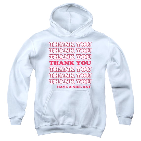 - Thank You - Youth Hooded Sweatshirt - Medium
