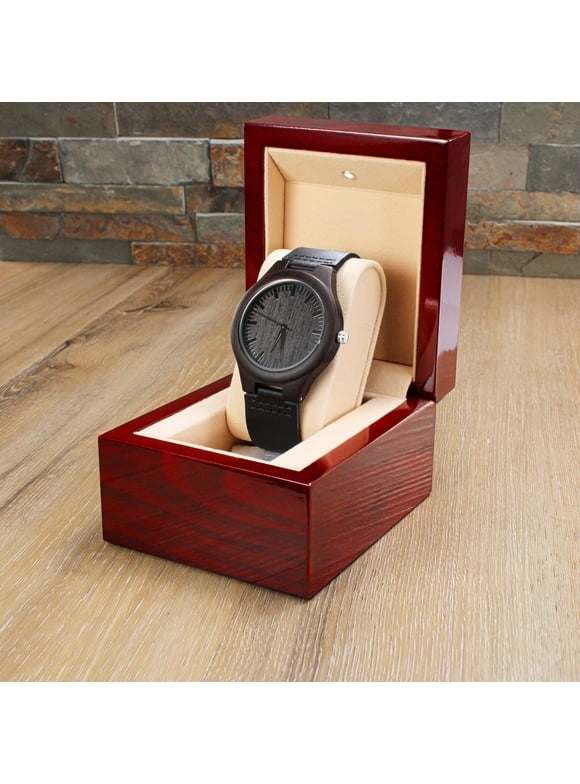 Thank You for Always Doing Your Best For Us, Gift for Dad, Father's Day Gift Engraved Wooden Watch