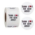 thumbnail image 1 of Thank You for Your Order Stickers - Heart Thanks for Shopping Small Shop Local Handmade - 1 x 1 Inch 500 Total Labels, 1 of 6