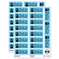 thumbnail image 1 of Thank You for Your Purchase Potted Succulent Sticker Set - Light Blue - Matte Finish - 2.00" Large, 1 of 7