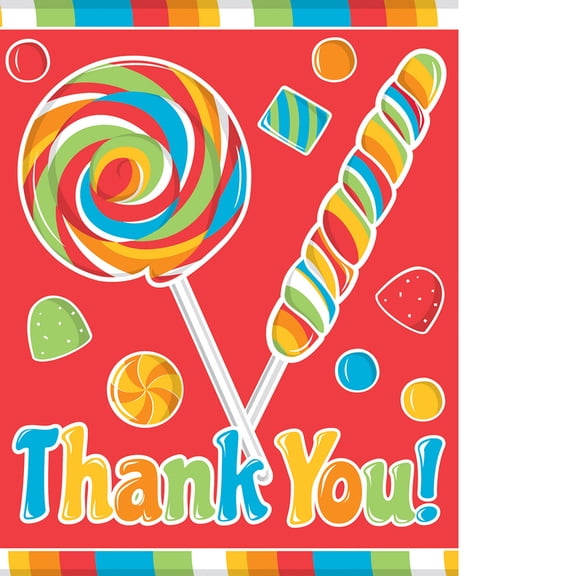Thank Yous Card And Envelopes 8 Pack Sugar Buzz