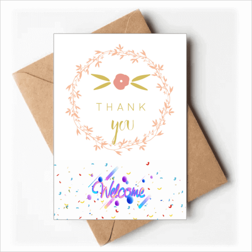 Thank s Art Pattern Welcome Back Greeting Cards Envelopes Blank