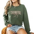 thumbnail image 1 of ThankFul Ribbon Fall Sweatshirt Funny Women Thanksgiving Casual Long Sleeve Graphic Shirts Pullover Tops, 1 of 4
