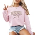 thumbnail image 1 of ThankFul Ribbon Fall Sweatshirt Funny Women Thanksgiving Casual Long Sleeve Graphic Shirts Pullover Tops, 1 of 4