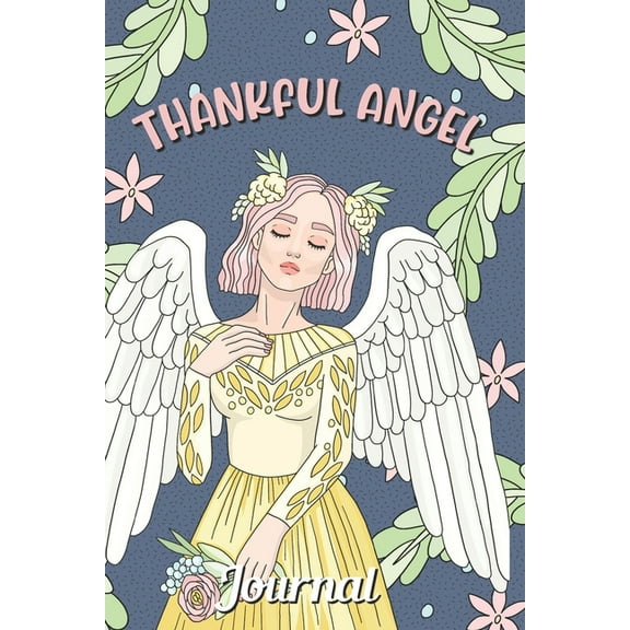 Thankful Angel Journal: 30 Days Coloring Journal with Writing Prompt, (Paperback)