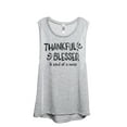 thumbnail image 1 of Thankful Blessed And Kind Of A Mess Women's Fashion Sleeveless Muscle Workout Yoga Tank Top Sport Grey X-Large, 1 of 3