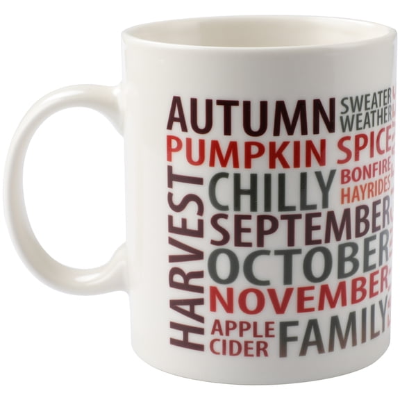 Thankful Coffee Mug, Funny Autumn Season Tea Cup,Thanksgiving Fall Lover Gift for Women Men Mom Dad Sister Friend