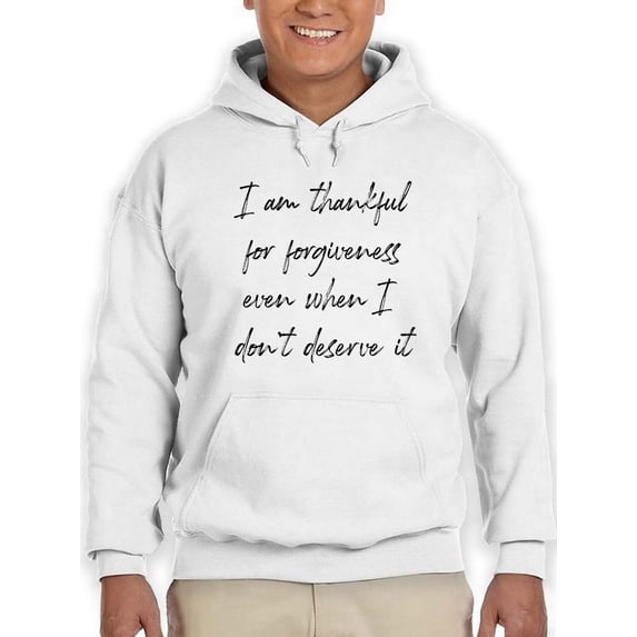 Thankful For Forgiveness! Hoodie Men -GoatDeals Designs, Male Small